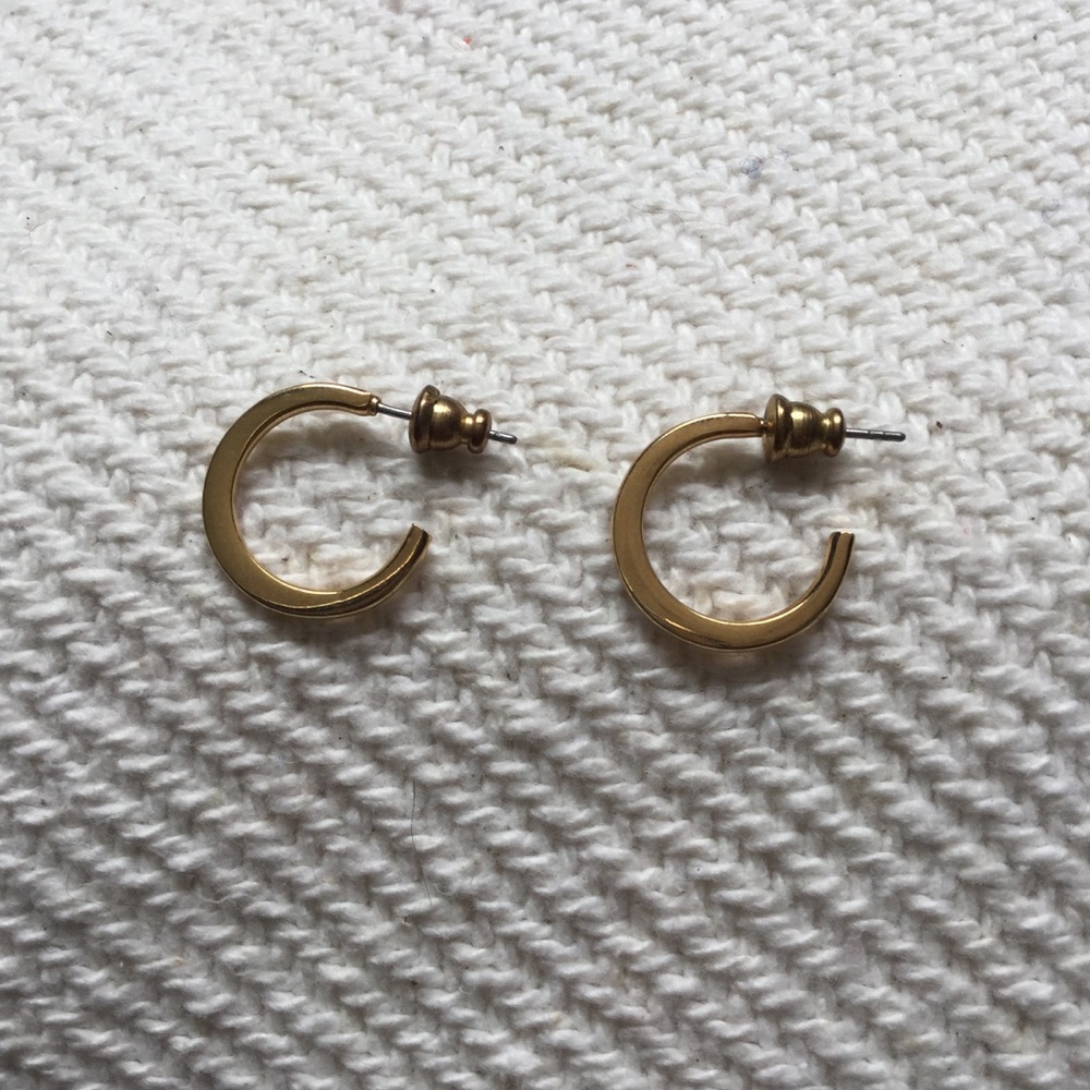 Gold hoop earrings